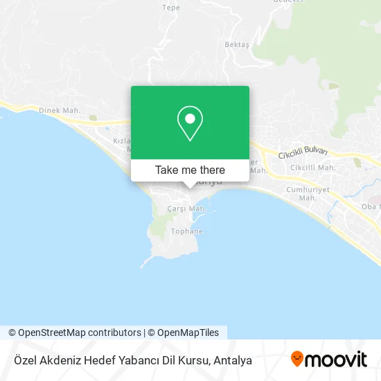 Özel Akdeniz Hedef Yabancı Dil Kursu map