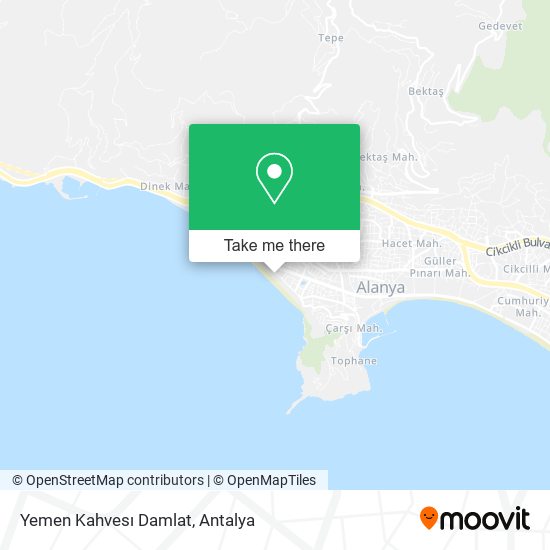 Yemen Kahvesı Damlat map