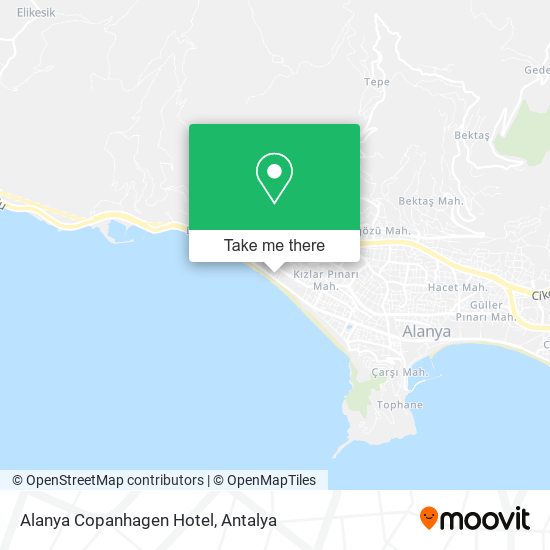 Alanya Copanhagen Hotel map