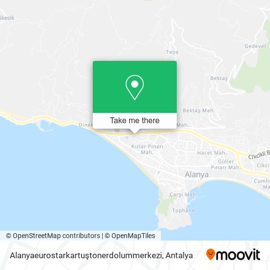 Alanyaeurostarkartuştonerdolummerkezi map