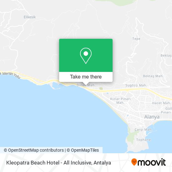 Kleopatra Beach Hotel - All Inclusive map