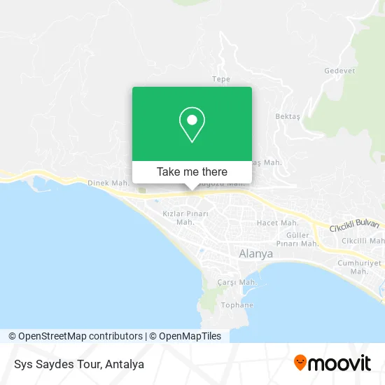 Sys Saydes Tour map