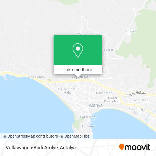 Volkswagen-Audi Atölye map