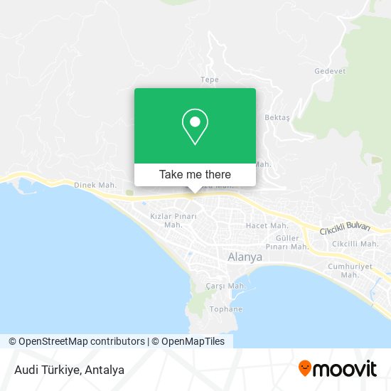 Audi Türkiye map