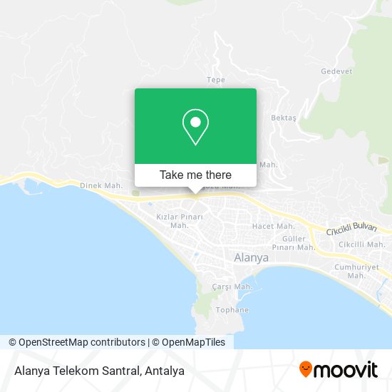 Alanya Telekom Santral map
