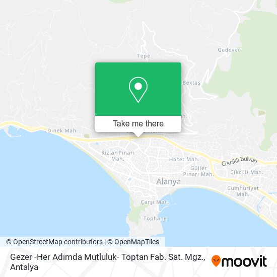 Gezer -Her Adımda Mutluluk- Toptan Fab. Sat. Mgz. map