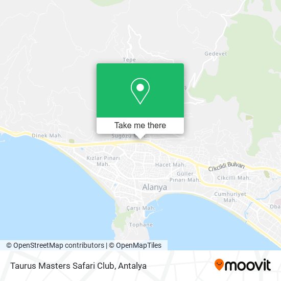 Taurus Masters Safari Club map