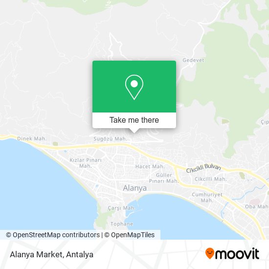 Alanya Market map