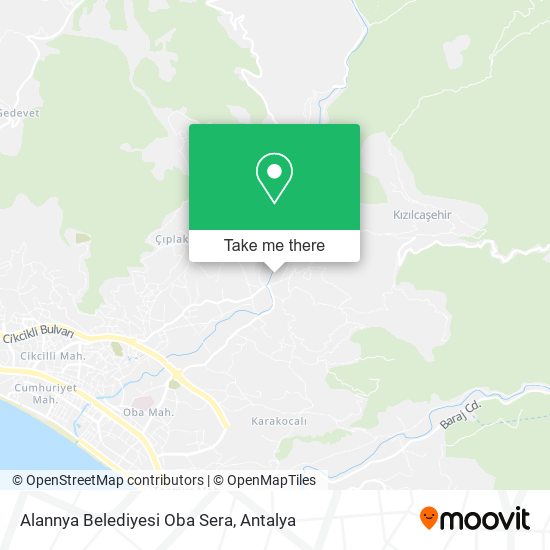 Alannya Belediyesi Oba Sera map