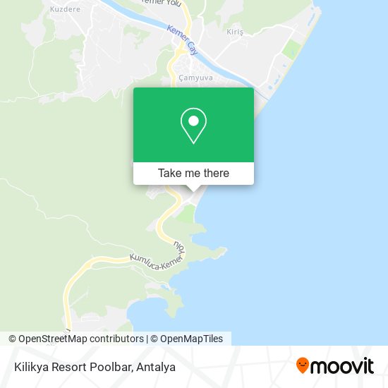 Kilikya Resort Poolbar map