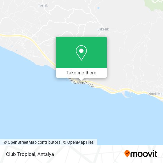 Club Tropical map