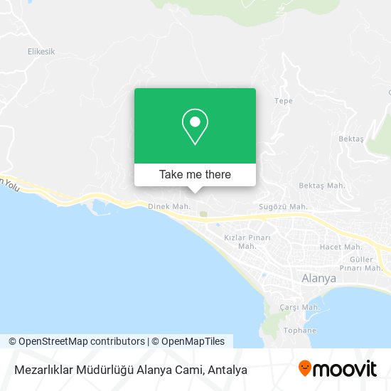 Mezarlıklar Müdürlüğü Alanya Cami map
