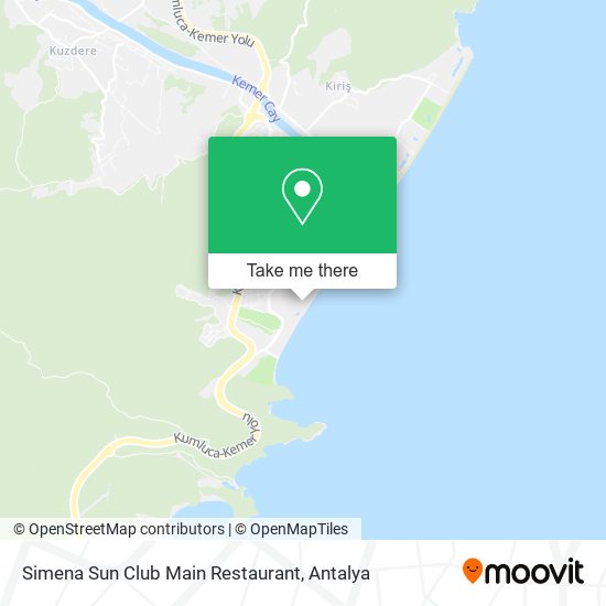 Simena Sun Club Main Restaurant map