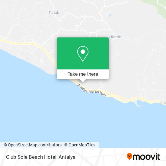 Club Sole Beach Hotel map