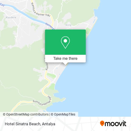 Hotel Sinatra Beach map