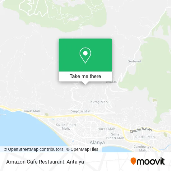 Amazon Cafe Restaurant map