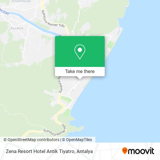 Zena Resort Hotel Antik Tiyatro map