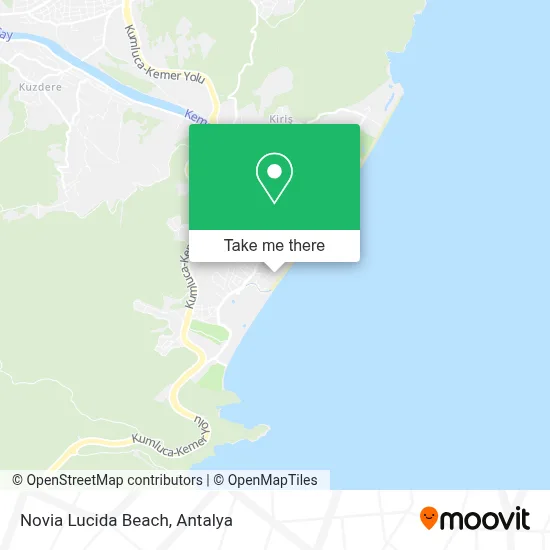 Novia Lucida Beach map