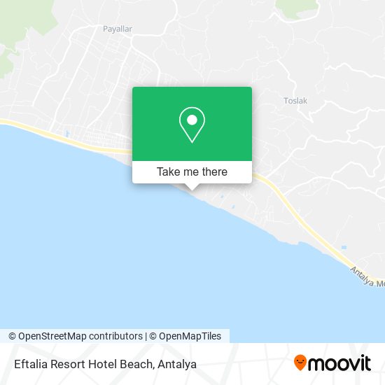 Eftalia Resort Hotel Beach map