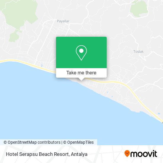 Hotel Serapsu Beach Resort map