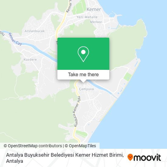 Antalya Buyuksehir Belediyesi Kemer Hizmet Birimi map