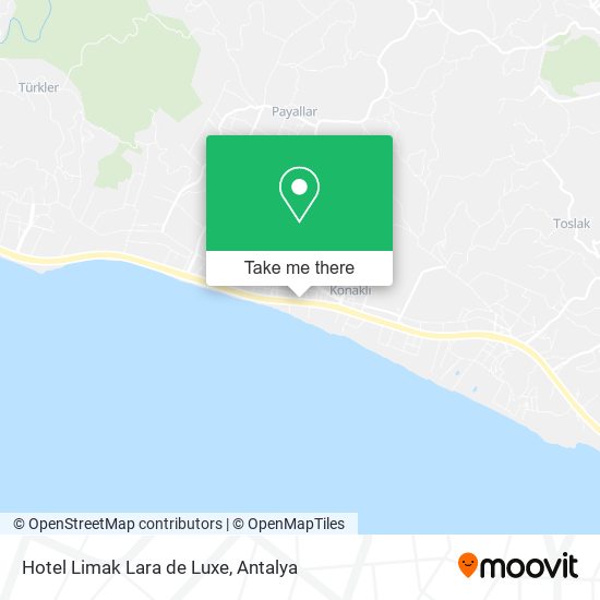 Hotel Limak Lara de Luxe map