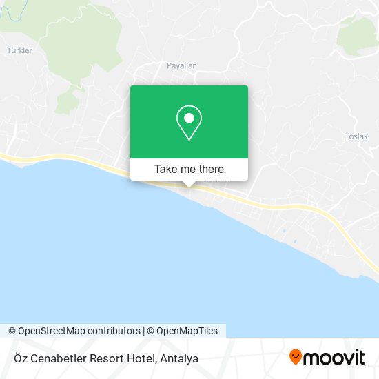 Öz Cenabetler Resort Hotel map