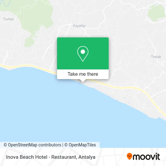 Inova Beach Hotel - Restaurant map