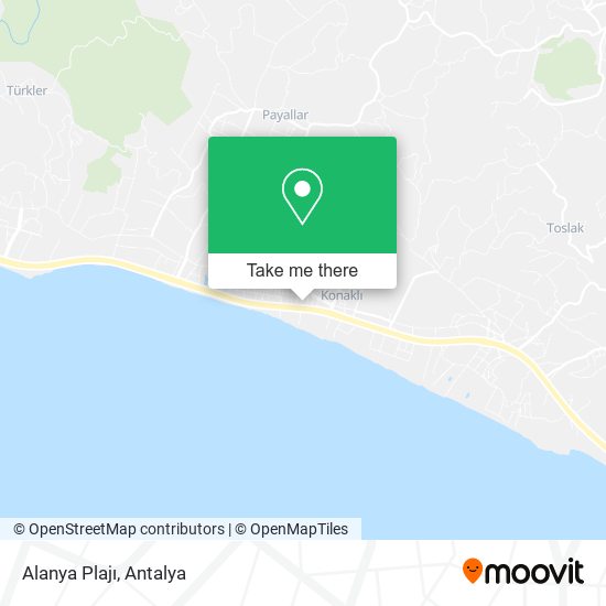 Alanya Plajı map