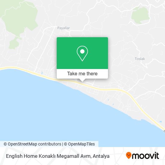 English Home Konaklı Megamall Avm map