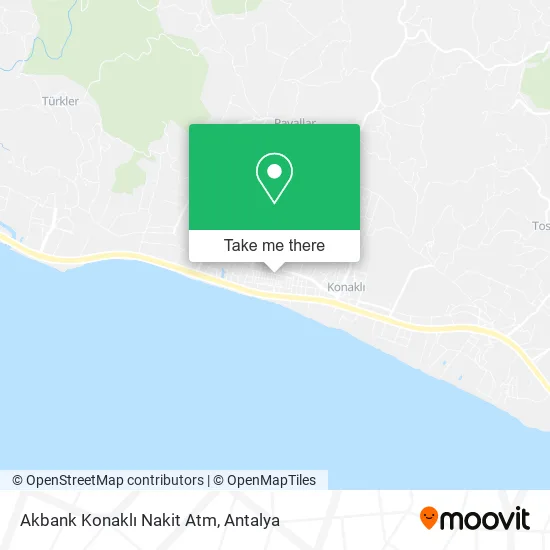 Akbank Konaklı Nakit Atm map