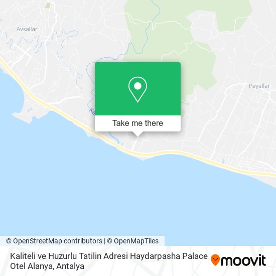 Kaliteli ve Huzurlu Tatilin Adresi Haydarpasha Palace Otel Alanya map