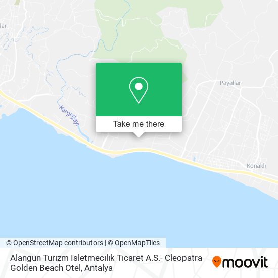 Alangun Turızm Isletmecılık Tıcaret A.S.- Cleopatra Golden Beach Otel map