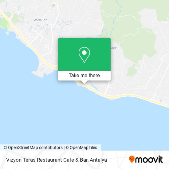 Vizyon Teras Restaurant Cafe & Bar map