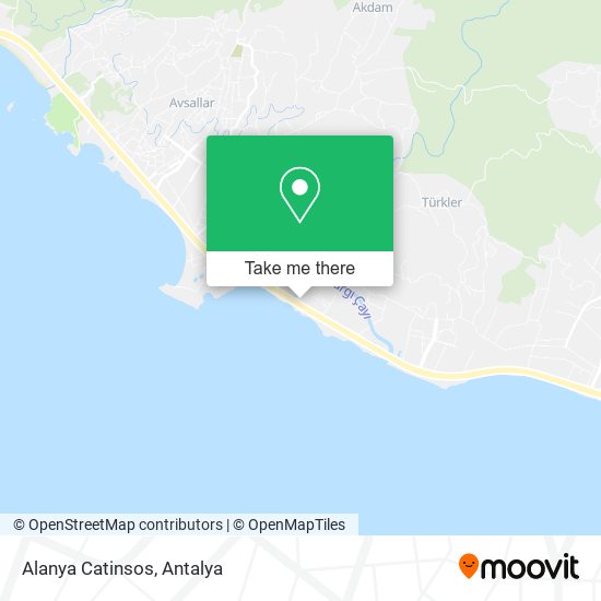 Alanya Catinsos map