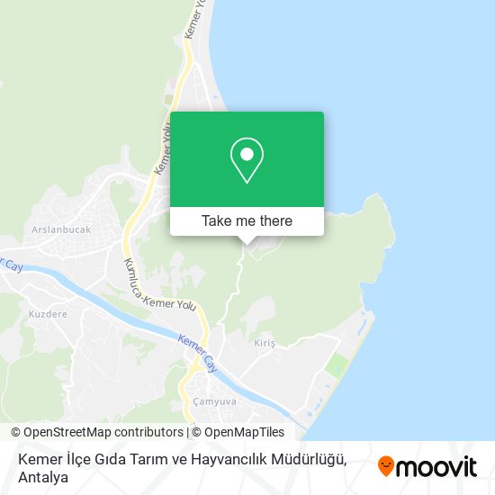 Kemer İlçe Gıda Tarım ve Hayvancılık Müdürlüğü map