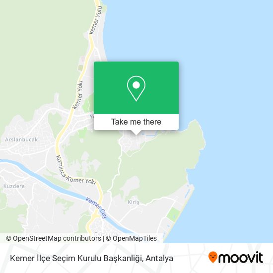 Kemer İlçe Seçim Kurulu Başkanliği map