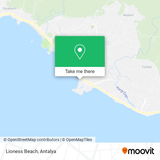 Lioness Beach map