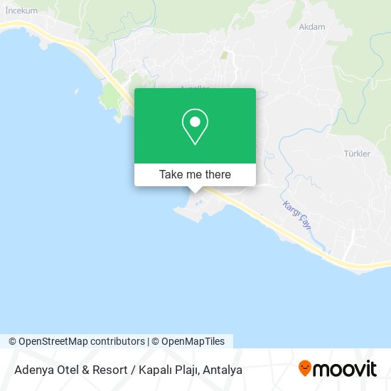 Adenya Otel & Resort / Kapalı Plajı map