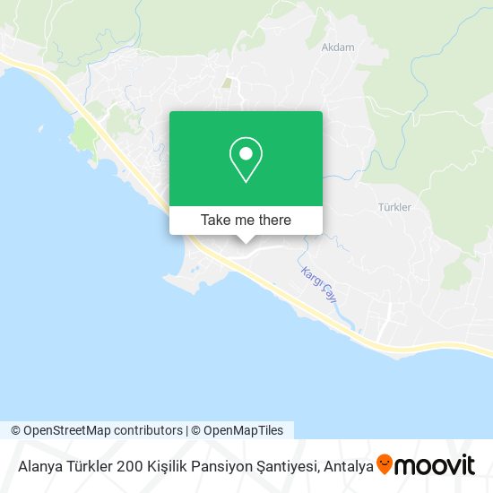Alanya Türkler 200 Kişilik Pansiyon Şantiyesi map