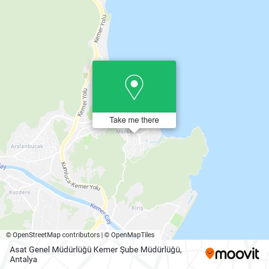 Asat Genel Müdürlüğü Kemer Şube Müdürlüğü map
