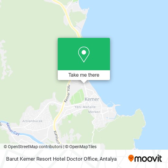 Barut Kemer Resort Hotel Doctor Office map