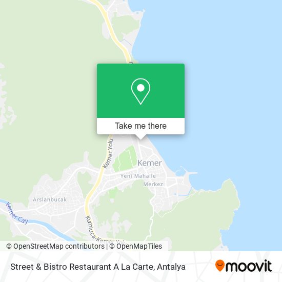Street & Bistro Restaurant A La Carte map