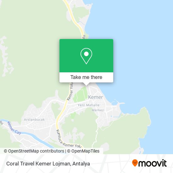 Coral Travel Kemer Lojman map