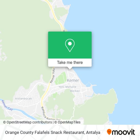 Orange County Falafels Snack Restaurant map