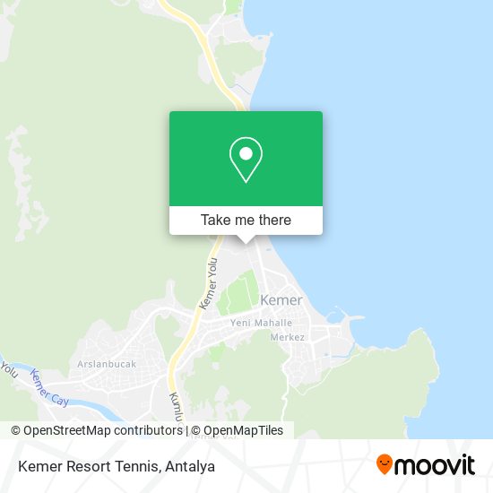 Kemer Resort Tennis map