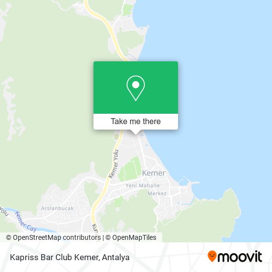 Kapriss Bar Club Kemer map