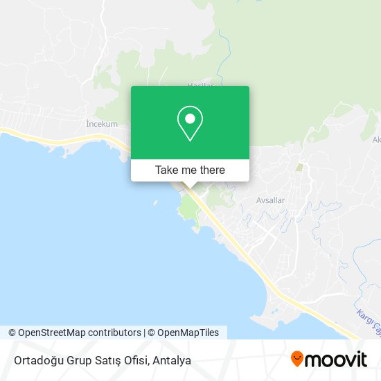 Ortadoğu Grup Satış Ofisi map