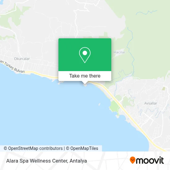 Alara Spa Wellness Center map