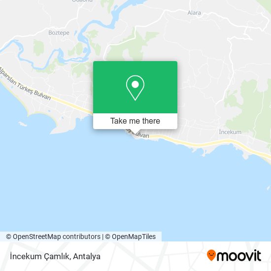 İncekum Çamlık map